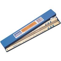 Draper Expert bi-metal hacksaw blades, 300mm, 32tpi, in blue box, visible branding and product details.