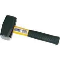 Draper Expert club hammer with black fibreglass shaft and rubber grip, 1.8kg/4lb, rectangular steel head.