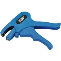 Blue Draper Expert wire stripper/cutter with ergonomic handle and adjustable stripping length.