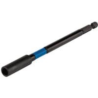 Black and blue Draper Expert magnetic screwdriver bit holder with impact-resistant design and extended shaft.