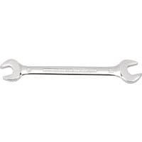 Silver Draper Expert open end spanner, 14 x 15mm, with polished finish and engraved brand name on the handle.