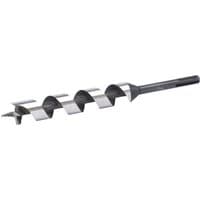 Draper Expert SDS+ auger bit, 230 x 25mm, silver spiral design with sharp tip and hexagonal shank.