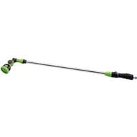 Draper Extendable Shower Lance with green nozzle, black handle, and silver telescopic shaft.