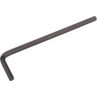 Extra long 5.0mm hexagon key by Draper, L-shaped, dark metallic finish, designed for metric screws.