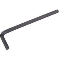 Black Draper extra long 7.0mm metric hexagon key with L-shaped design and smooth finish.