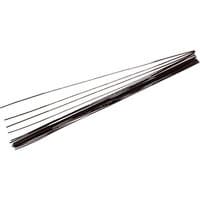 Pack of 12 Draper fretsaw blades, 128mm length, 18 teeth per inch, slender metal design.