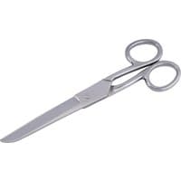 Draper Household Scissors, 155mm, silver metal with sharp blades and ergonomic handles.