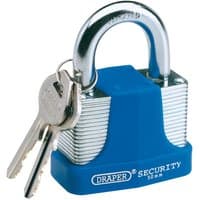 Draper 50mm Laminated Steel Padlock with 2 Keys - image 2