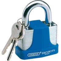 Draper 50mm Laminated Steel Padlock with 2 Keys - image 3