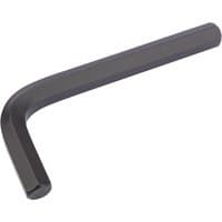 Black Draper metric hexagon key, 17mm, with an L-shaped design and smooth finish.