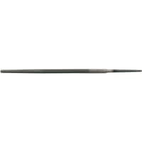 Draper Smooth Cut Round File, 12 x 150mm, slender metal tool with tapered end and textured grip.