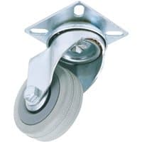 Draper 50mm Swivel Plate Fixing Rubber Castor - image 2