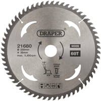 Draper TCT Circular Saw Blade for Wood 250mm 60T - image 3