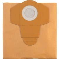 Brown Einhell vacuum cleaner bag for 30L vacuums, featuring a circular white filter attachment.