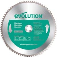 Evolution 355mm 80T Aluminium Cutting Chop Saw Blade - image 2