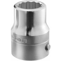 Silver Facom 3/4" drive 12-point socket, 33mm size, with engraved logo and polished finish.