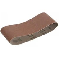 Faithfull cloth sanding belt 533x75mm, fine 120 grit, brown, looped design, pack of 3.
