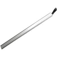 Aluminium wide track cutting guide with black handle, silver finish, and measurement markings.