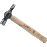 Faithfull FSC Hickory Joiners Hammer with wooden handle and polished steel head.