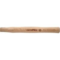 Faithfull FSC Hickory joiners hammer handle, smooth wood finish, engraved logo, ergonomic grip design.