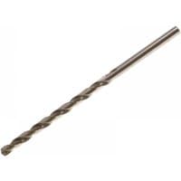 Faithfull long series HSS jobber drill, silver, 3.50mm diameter, 112mm overall length, 73mm working length.