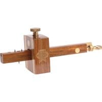 Rosewood Faithfull combination gauge with brass fittings and adjustable screw knob.