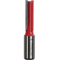 Red and silver Faithfull router bit with TCT two flute design, 10.0 x 35mm size, 1/2 inch shank.