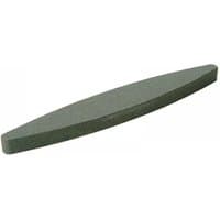 "Gray Faithfull scythe stone, flat and elongated, measuring 260mm with tapered edges"