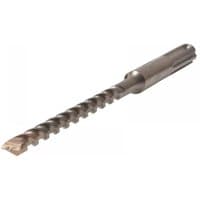 Faithfull SDS Max drill bit, 22mm x 520mm, silver with spiral fluting and pointed tip.