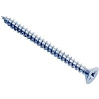 Zinc-plated multi-purpose screw, 4.0 x 70mm, with a sharp point and flat head, in a box of 200 by FandF.