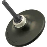 Black Flexipads Quick Lock Type R sanding disc holder with a round base and central metal shaft.