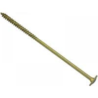 Tan Forgefix T40 construction screw with wafer head, Torx compatible, 8x260mm size, shown individually.