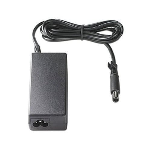 Black HP 391172-001 power adapter with a rectangular body, a black cable, and a cylindrical connector at the end.