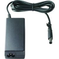 Black HP 90W Smart AC Adapter with rectangular power brick and attached cable ending in a round connector.
