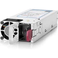 HPE 2000W power supply kit, silver casing, black fan, red latch, reverse air flow design, -48VDC, hot plug feature.