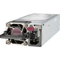 HPE 800W 1U power supply unit, silver casing, cooling fan, and connector ports visible.