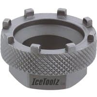 Gray Ice Toolz BB cup tool with 8 notches and textured grip surface.