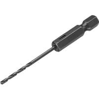 Hex shank drill bit, silver with a 2.5mm diameter, featuring a high-speed steel twist design by IRWIN®.
