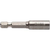 Irwin Magnetic Screwdriver Bit Holder, silver metal with hex shank and cylindrical magnetic tip.