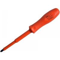 Orange ITL Insulated Phillips screwdriver with 100mm blade and ergonomic handle.