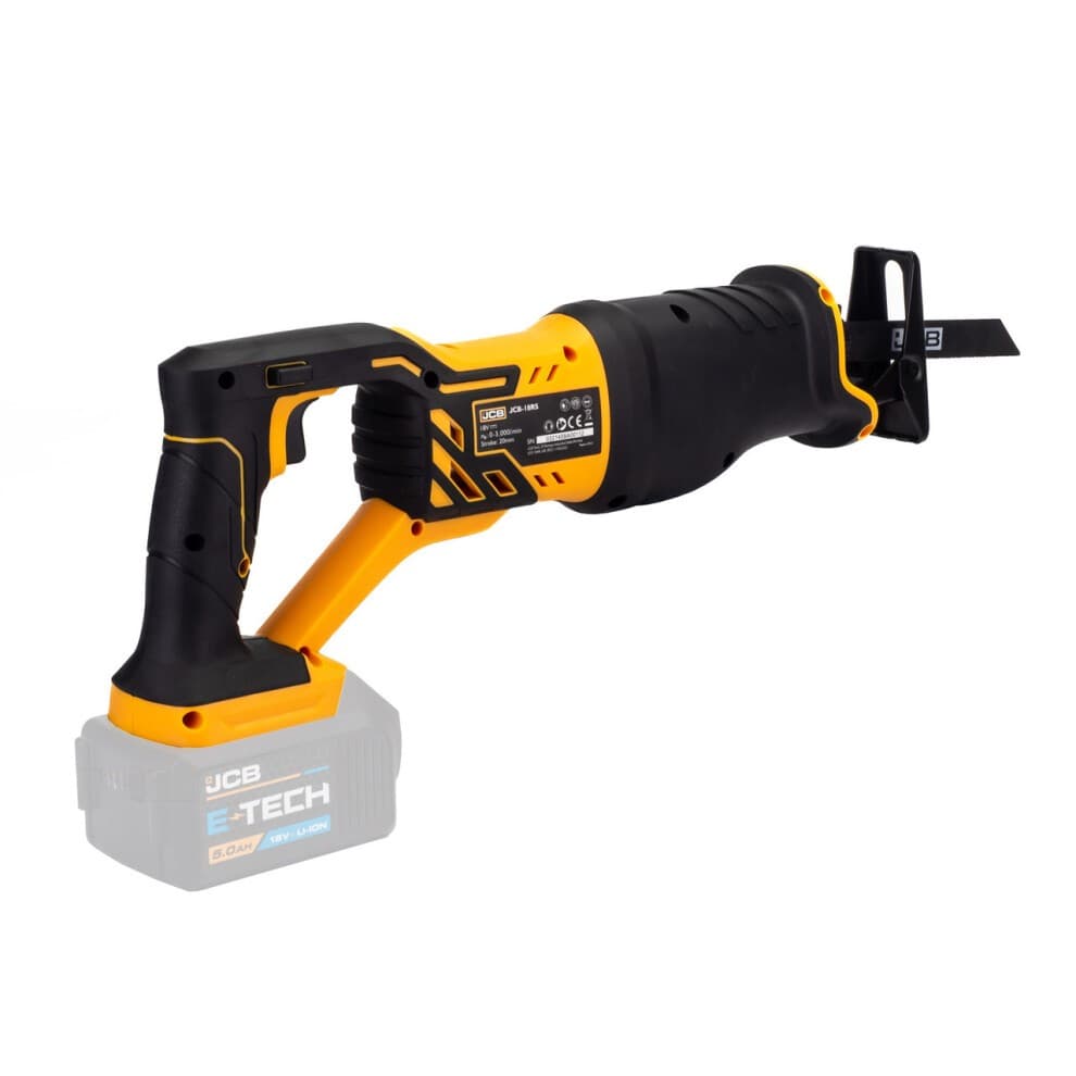 JCB 18V Cordless Reciprocating Saw, 3Ah Li-Ion Battery & 2.4A Fast Charger | 21-18RS-3CX - image 2