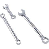 Chrome Laser 8481 spanner set, includes metric, stubby, and star wrenches, polished finish, 30 pieces.