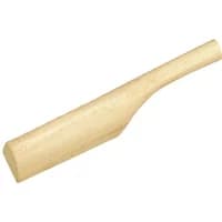Wooden lead dresser with a smooth, tapered handle and flat rectangular head, used for shaping lead sheets.