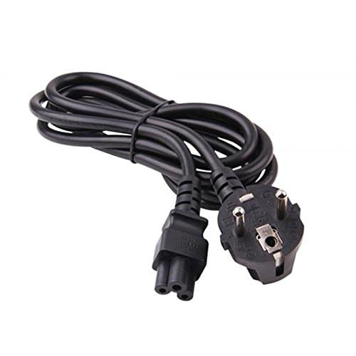 Black 65W power adapter with a sturdy cable, featuring a three-prong plug and a connector for Lenovo devices, designed for indoor use.