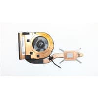 Copper Lenovo JAZZ-1 thermal module with fan, heat sink, and connector cable.