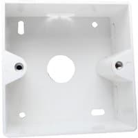 White LogiLink NP0223 outlet box with square shape and central circular opening.