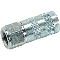 Lumatic HC5 Standard Grease Nipple Connector, metallic cylindrical shape with textured grip and threaded end.