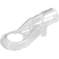Clear plastic Makita dust nozzle with curved design and circular opening for 3612C/M3600 models.