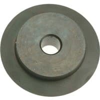 Circular metal spare wheel for Monument 240C and 303 Pipeslice, featuring a central hole and flat, smooth surface.