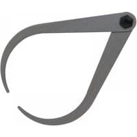 Gray Moore & Wright 3316R firm joint outside calipers with curved arms and a black joint screw, 150mm length.